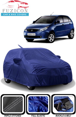 FUZICON Car Cover For Tata Indica Vista (With Mirror Pockets)(Blue)
