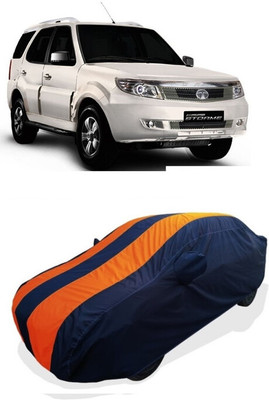 Coxtor Car Cover For Tata Safari Storme VX 4WD (With Mirror Pockets)(Orange)