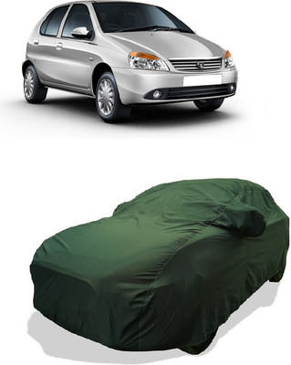 Coxtor Car Cover For Tata Indica eV2 (With Mirror Pockets)(Green)