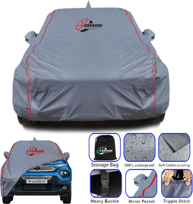 GARREGE Car Cover For Tata Punch, Punch (With Mirror Pockets)(Grey, For 2021, 2022, 2023, 2024 Models)