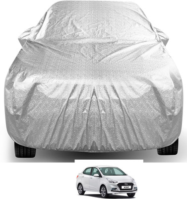 Auto Hub Car Cover For Hyundai Xcent (With Mirror Pockets)(Silver)