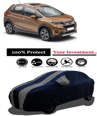 Amexride Car Cover For Honda WRV i-VTEC S (With Mirror Pockets)(Grey)