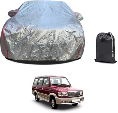PAGORA Car Cover For Toyota Qualis (With Mirror Pockets)(Silver, For 2019, 2020, 2021, 2022, 2023 Models)