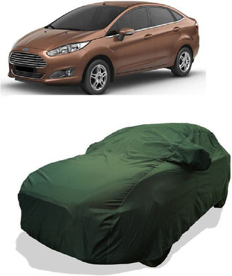 QLAX Car Cover For Maruti Fiesta 1.5 TDCi Ambiente (With Mirror Pockets)(Green)