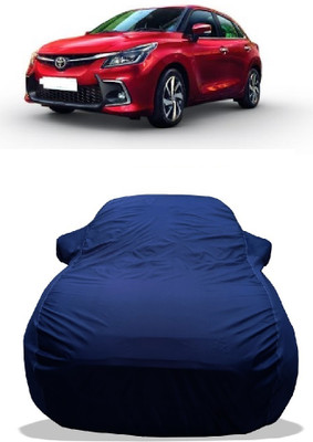 Wegather Car Cover For Toyota Glanza V Petrol (With Mirror Pockets)(Blue)