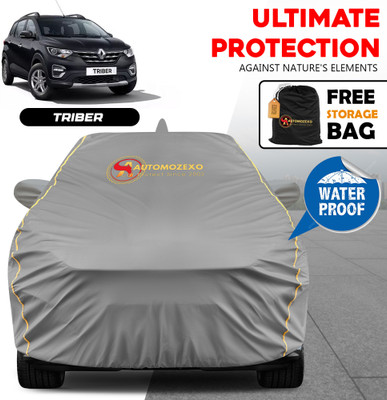 AUTOMOZEXO Car Cover For Renault Triber, Triber RXE, Triber RXE Petrol, Triber RXL Petrol, Triber RXT Petrol (With Mirror Pockets)(Grey)