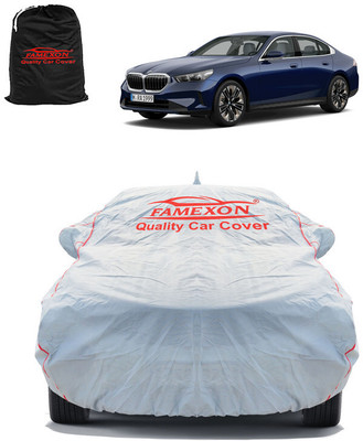 FAMEXON Car Cover For BMW 5 Series (With Mirror Pockets)(Grey)