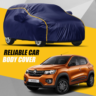 R Rayvin Star Car Cover For Renault Kwid (With Mirror Pockets)(Multicolor)