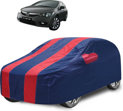 Caronix Car Cover For Honda Civic (With Mirror Pockets)(Red)