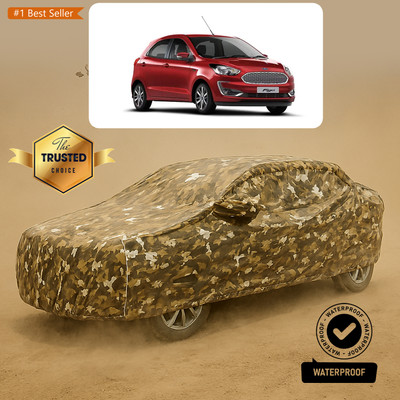 PAGORA Car Cover For Ford Figo (With Mirror Pockets)(Yellow)