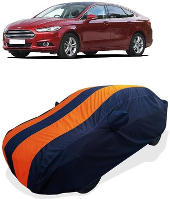 Coxtor Car Cover For Ford Mondeo 1.6L TDCi 115 PSI4 DLD-416 (With Mirror Pockets)(Orange)