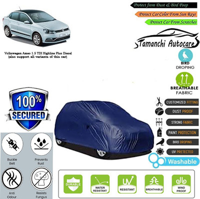 Tamanchi Autocare Car Cover For Volkswagen Ameo 1.5 TDI Highline Plus Diesel(Blue)