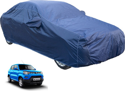 MOCKHE Car Cover For Maruti Suzuki S-Presso (With Mirror Pockets)(Blue)