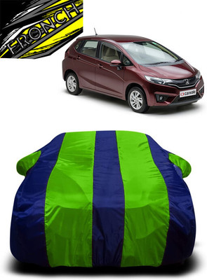 FRONCH Car Cover For Honda Jazz 1.2 S AT i VTEC (With Mirror Pockets)(Green, Blue)