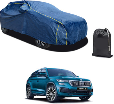 PAGORA Car Cover For Skoda Kodiaq (With Mirror Pockets)(Blue, For 2019, 2020, 2021, 2022, 2023 Models)