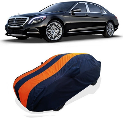 Coxtor Car Cover For Mercedes Benz S-Class Maybach S500 (With Mirror Pockets)(Orange)