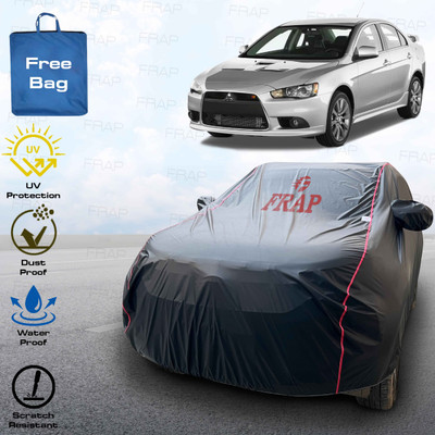 Frap Car Cover For Mitsubishi Lancer (With Mirror Pockets)(Black, Red)