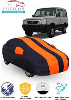 FUZICON Car Cover For Tata Sumo Victa (With Mirror Pockets)(Orange, Blue)