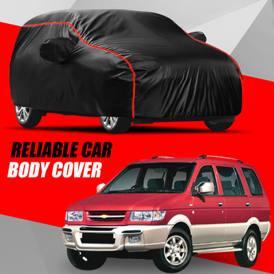 AUCTIMO Car Cover For Chevrolet Tavera (With Mirror Pockets)(Multicolor)