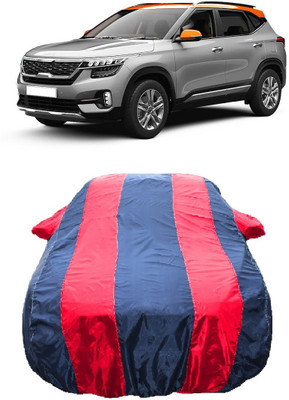 Wegather Car Cover For Kia Seltos HTX 1.5 Diesel Dual Tone (With Mirror Pockets)(Red)