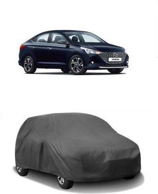 AutoRetail Car Cover For Hyundai Verna (Without Mirror Pockets)(Grey)