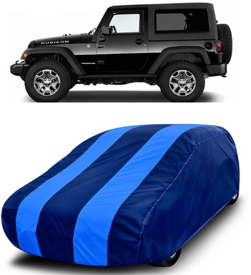 MoTRoX Car Cover For Mahindra Thar (Without Mirror Pockets)(Blue, Blue)