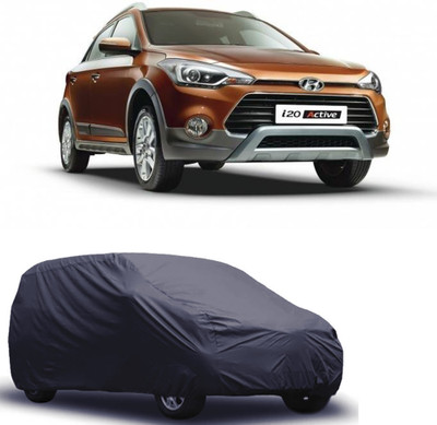 ROYAL AUTO MART Car Cover For Hyundai i20 Active (Without Mirror Pockets)(Grey)