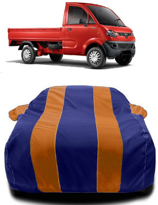 Autoprime Car Cover For Mahindra Jeeto (With Mirror Pockets)(Orange, Blue)