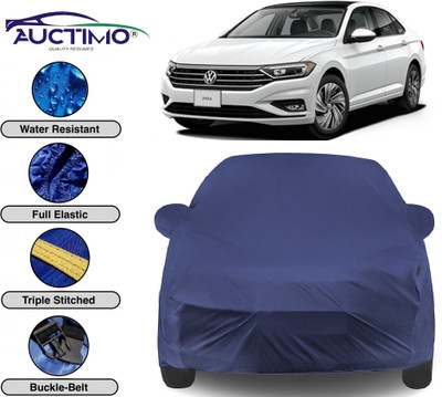 AUCTIMO Car Cover For Volkswagen Jetta (With Mirror Pockets)(Multicolor)
