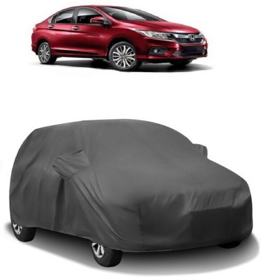 AutoRetail Car Cover For Honda City SV MT Petrol (With Mirror Pockets)(Grey)