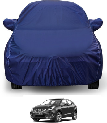 Auto Hub Car Cover For Maruti Suzuki Baleno (With Mirror Pockets)(Blue)