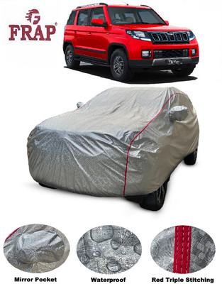 Frap Car Cover For Mahindra TUV300 (With Mirror Pockets)(Silver)