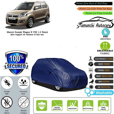 Tamanchi Autocare Car Cover For Maruti Suzuki Wagon R VXI 1.2 Petrol(Blue)