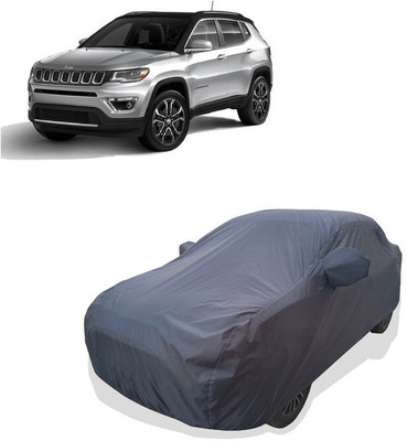 Tricway Car Cover For Jeep Compass 2.0 Limited Plus 4X4 Diesel (With Mirror Pockets)(Grey)