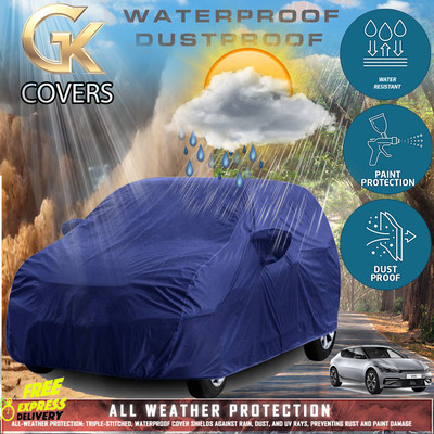 Tamanchi Autocare Car Cover For Kia EV6 (With Mirror Pockets)(Blue)