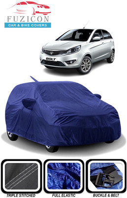FUZICON Car Cover For Tata Bolt Revotron XM Petrol (With Mirror Pockets)(Blue)