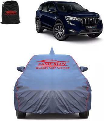 FAMEXON Car Cover For Mahindra XUV 700 (With Mirror Pockets)(Grey)