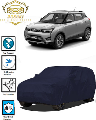 POSUKI Car Cover For Mahindra XUV 300 (With Mirror Pockets)(Blue)