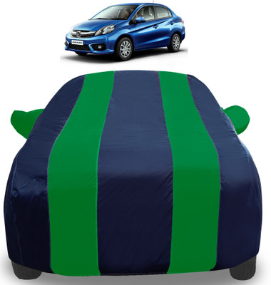 Amanzo Car Cover For Honda Amaze (With Mirror Pockets)(Green)