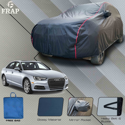 Frap Car Cover For Audi A4 (With Mirror Pockets)(Grey, Red)