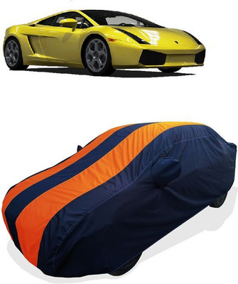 QLAX Car Cover For Maruti Gallardo 5.0L V10 (With Mirror Pockets)(Orange)