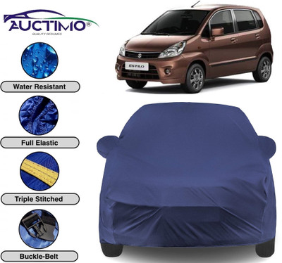 AUCTIMO Car Cover For Maruti Suzuki Zen Estilo (With Mirror Pockets)(Multicolor)