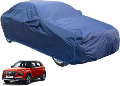 Auto Hub Car Cover For Hyundai Venue (With Mirror Pockets)(Blue)
