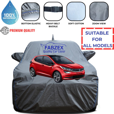 FABZEX Waterproof Car Cover For Tata Altroz (With Mirror Pockets)(Grey)