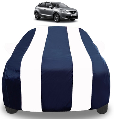 Auto Hub Car Cover For Maruti Suzuki Baleno (With Mirror Pockets)(White)