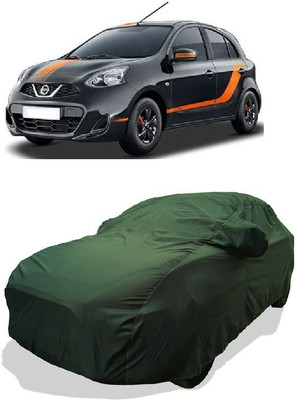 QLAX Car Cover For Maruti Micra XV CVT Petrol (With Mirror Pockets)(Green)