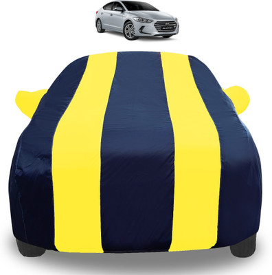Auto Hub Car Cover For Hyundai Elantra (With Mirror Pockets)(Yellow)