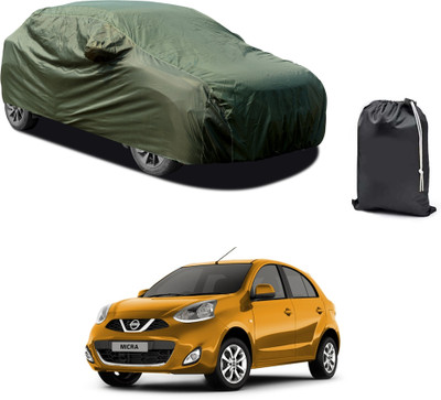 CODOKI Car Cover For Nissan Micra (With Mirror Pockets)(Green)