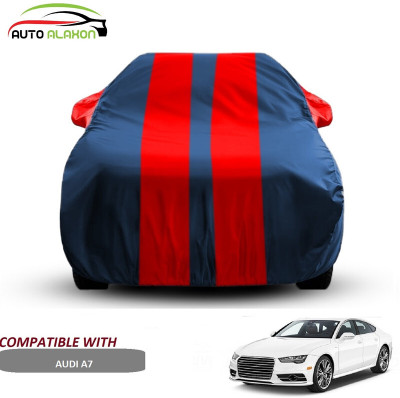 AUTO ALAXON Car Cover For Audi A7 (With Mirror Pockets)(Blue, Red)