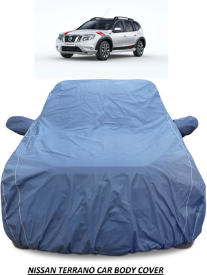 AUTOFIT Car Cover For Nissan Terrano (With Mirror Pockets)(Blue)